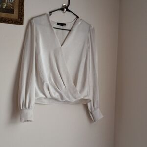 Karen Kane Blouse Women XS Soft Cream Sophisticate Business Party Versatile Y2K